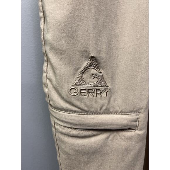 Gerry Passport Travel Pant Mens 41x32 Khaki Lightweight Cargo Tagged as 38x32 - Picture 6 of 7